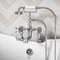 shrewsbury deck mounted bath shower mixer with handset chrome