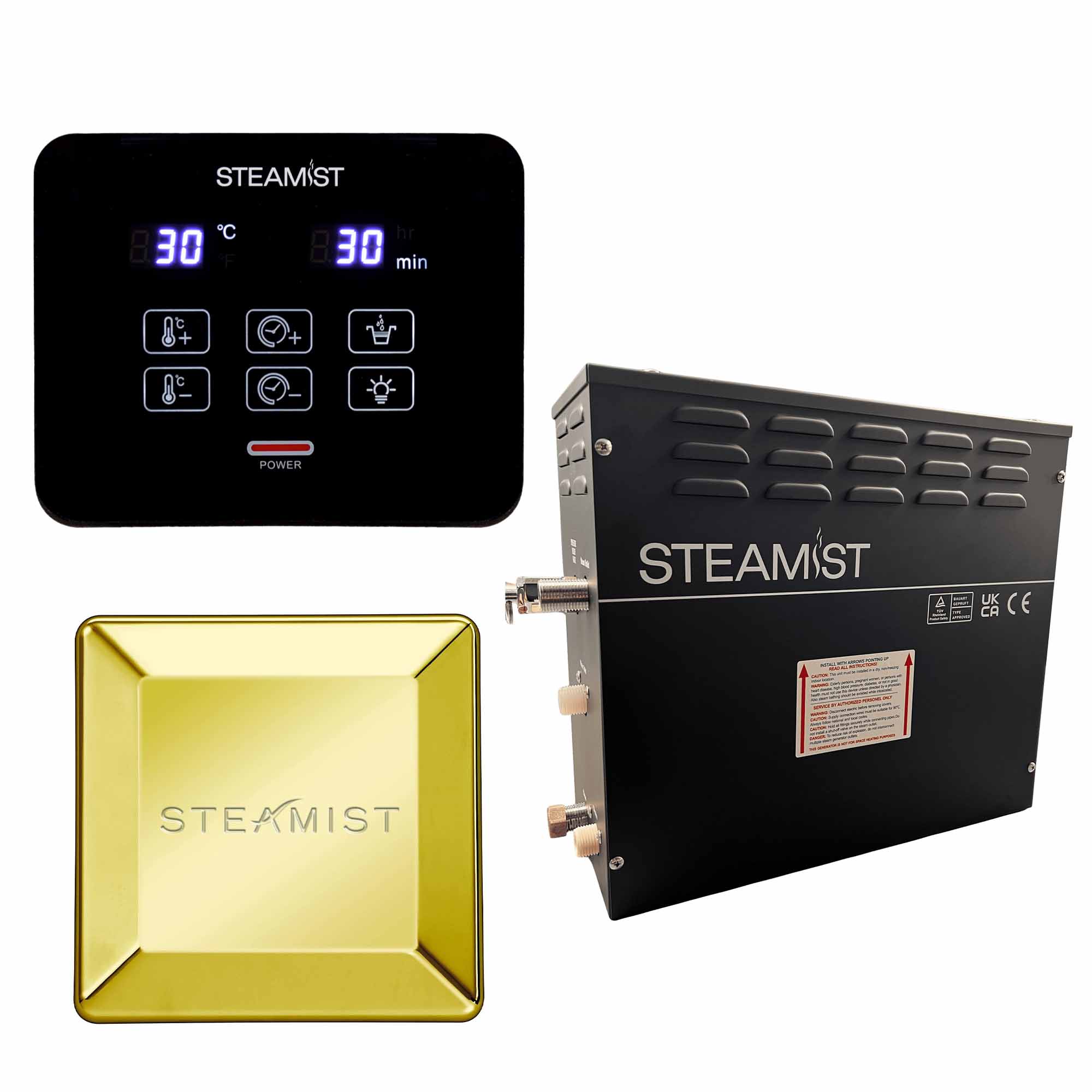 steamist steam shower generator kit brushed brass
