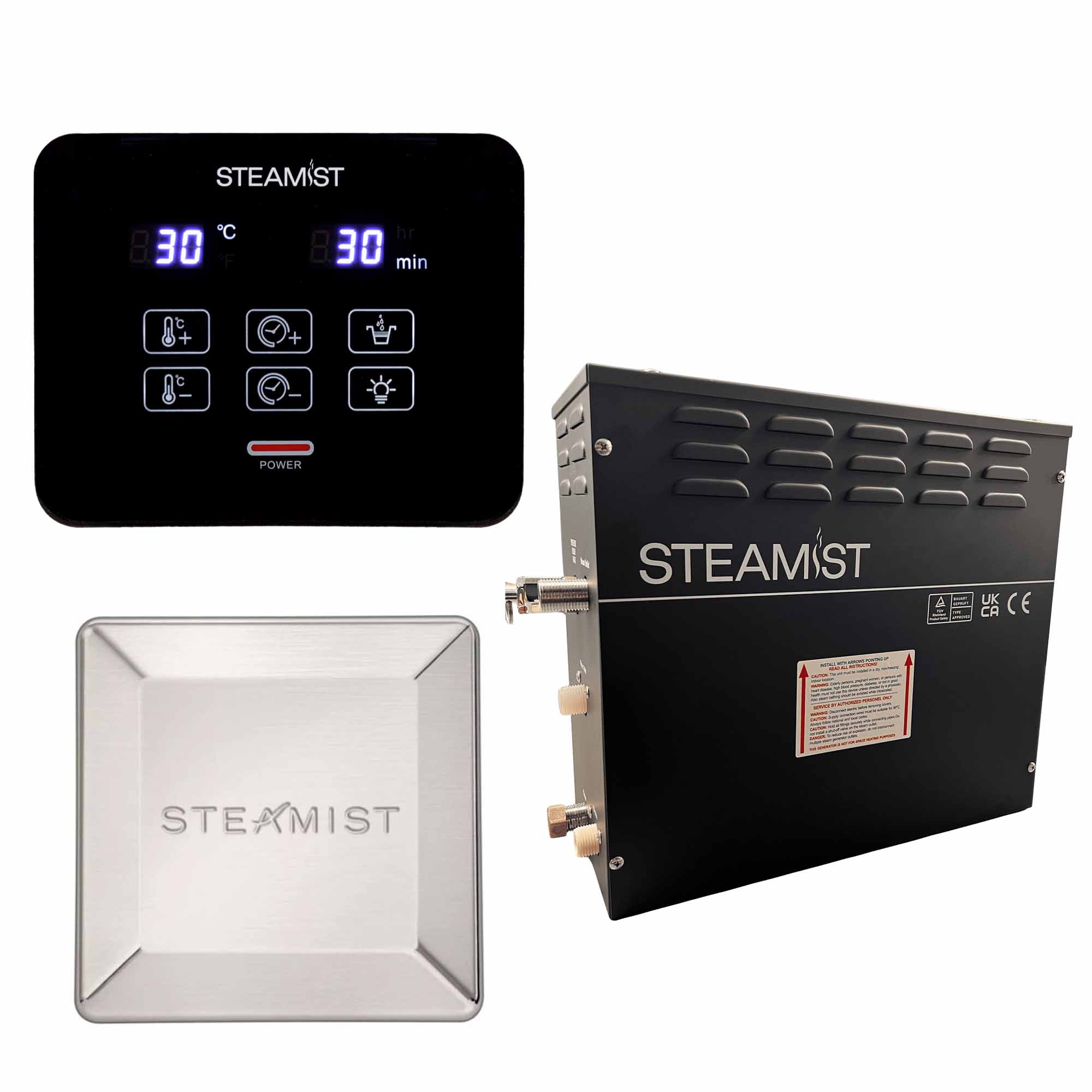 steamist steam shower generator kit polished nickel