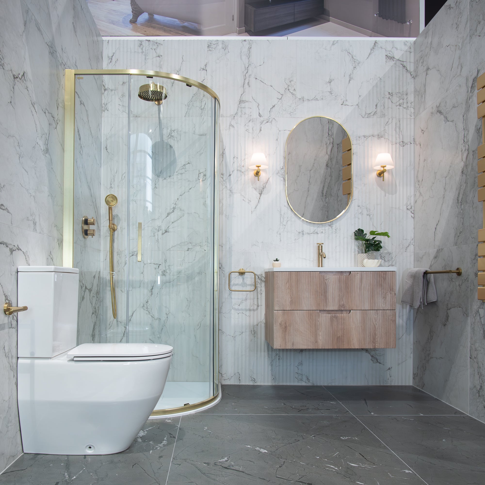 Sublime Iceberg Marble Effect Porcelain Tile 60x120cm Natural Matt