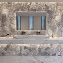 Sublime Cliff 4D Shaped Marble Effect Porcelain Tile 100x100cm Matt