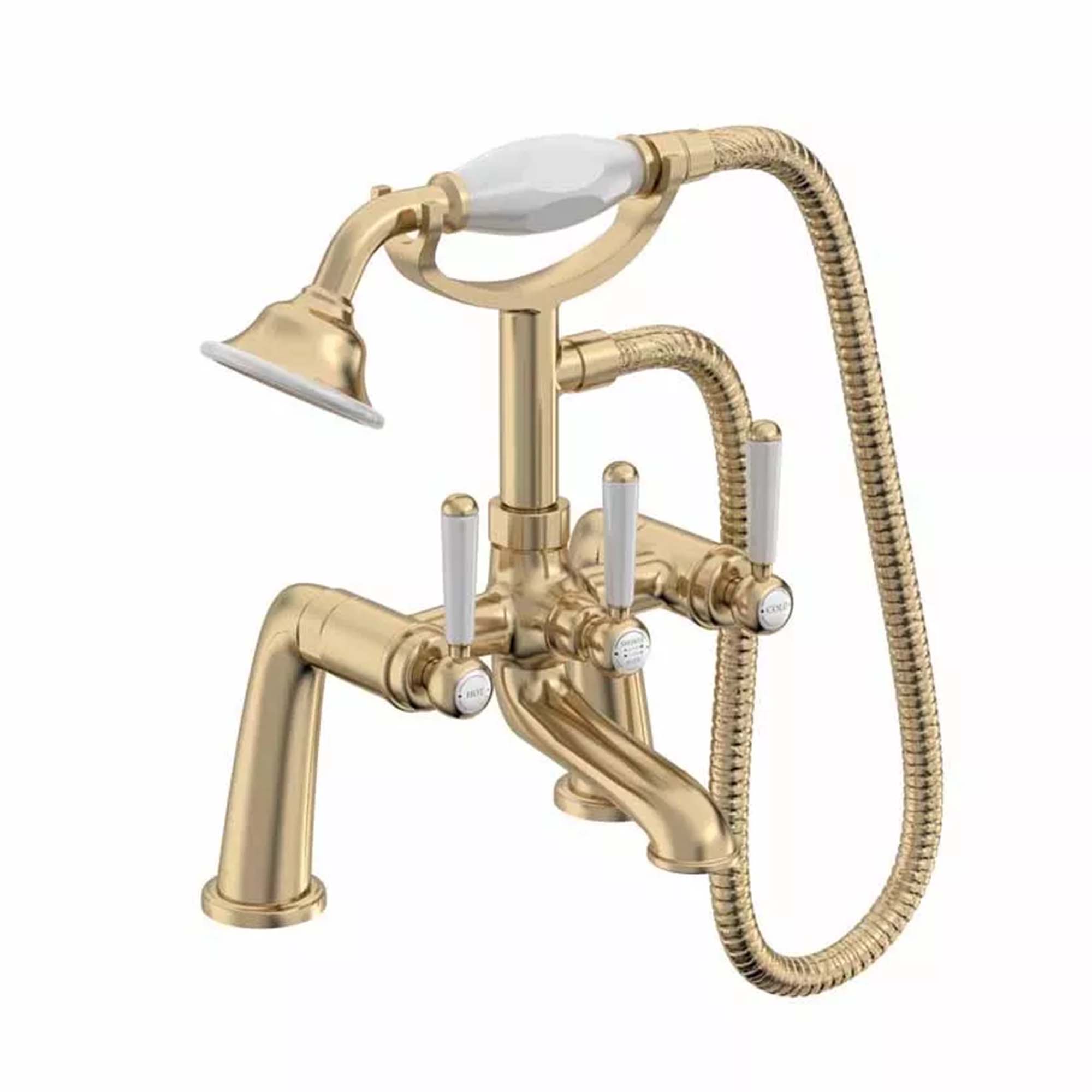 tavistock lansdown bath shower mixer brushed brass
