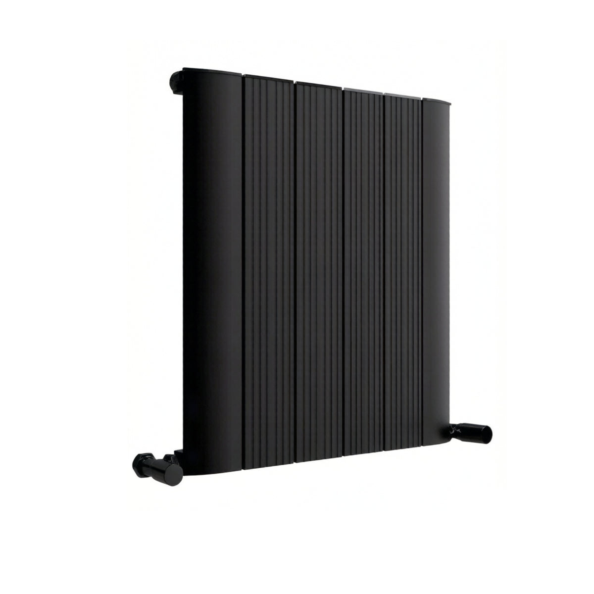 Tonbridge 600x565mm Aluminium Flat Panel Radiator Black