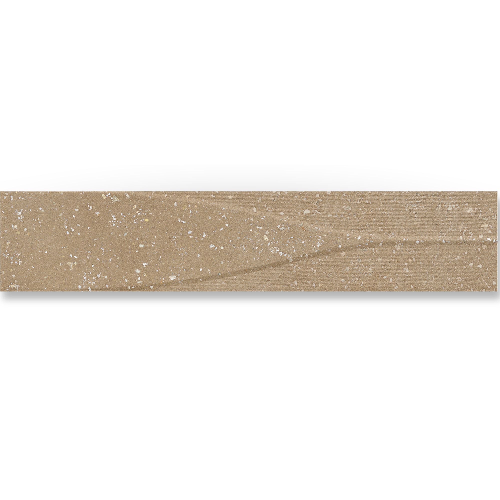 Trace Clay Waves Decor Wall Tile 6x30cm Matt Deluxe Bathrooms