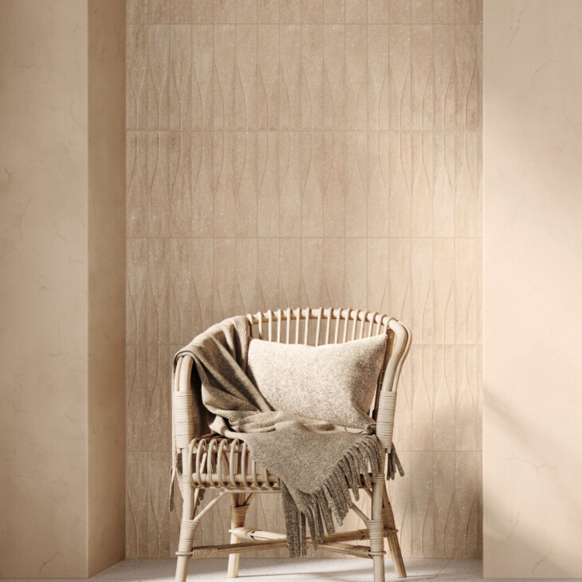 Trace Sand Waves Decor Wall Tile 6x30cm Matt Deluxe Bathrooms