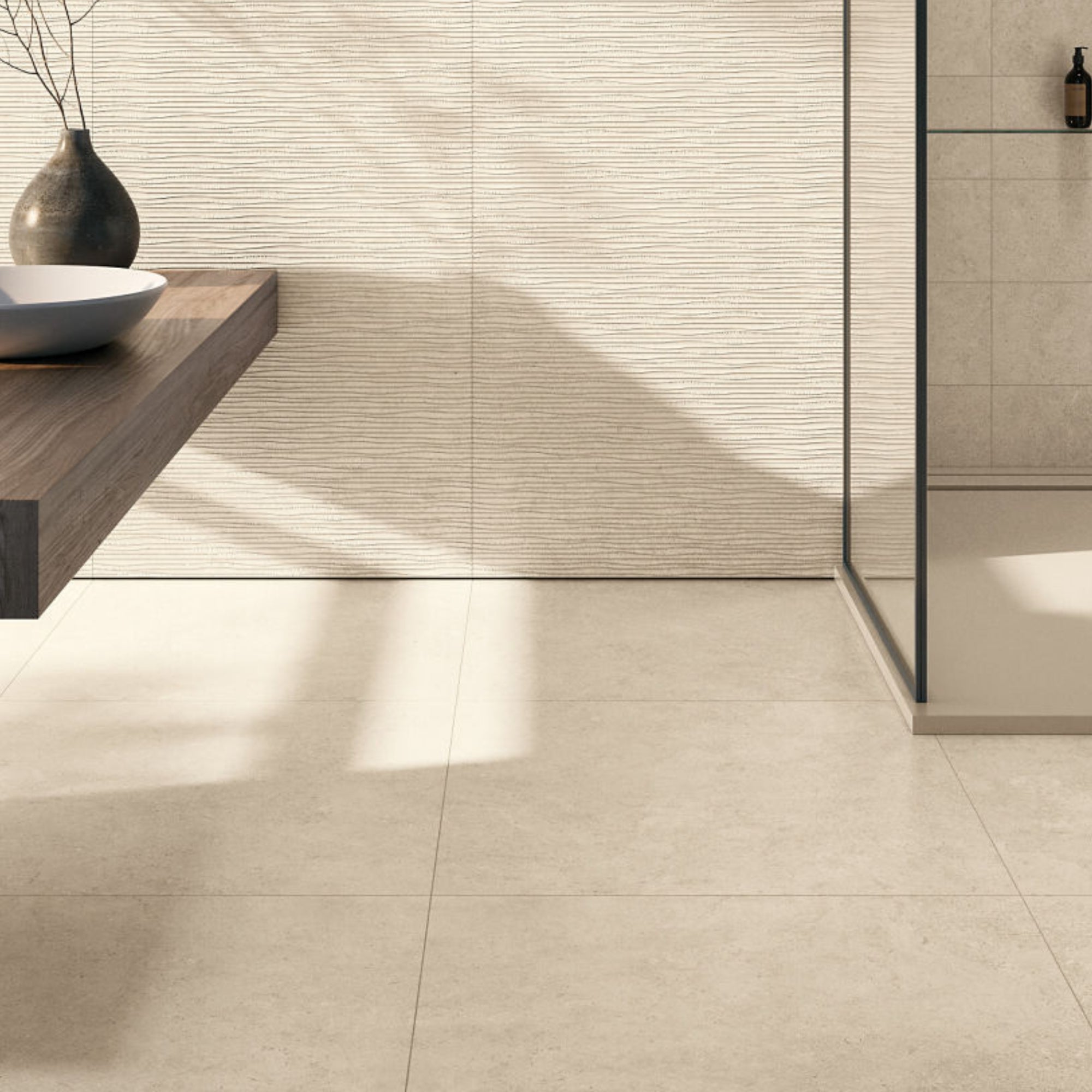 Versa Sand 4D Stone Effect Porcelain Tile 100x100cm