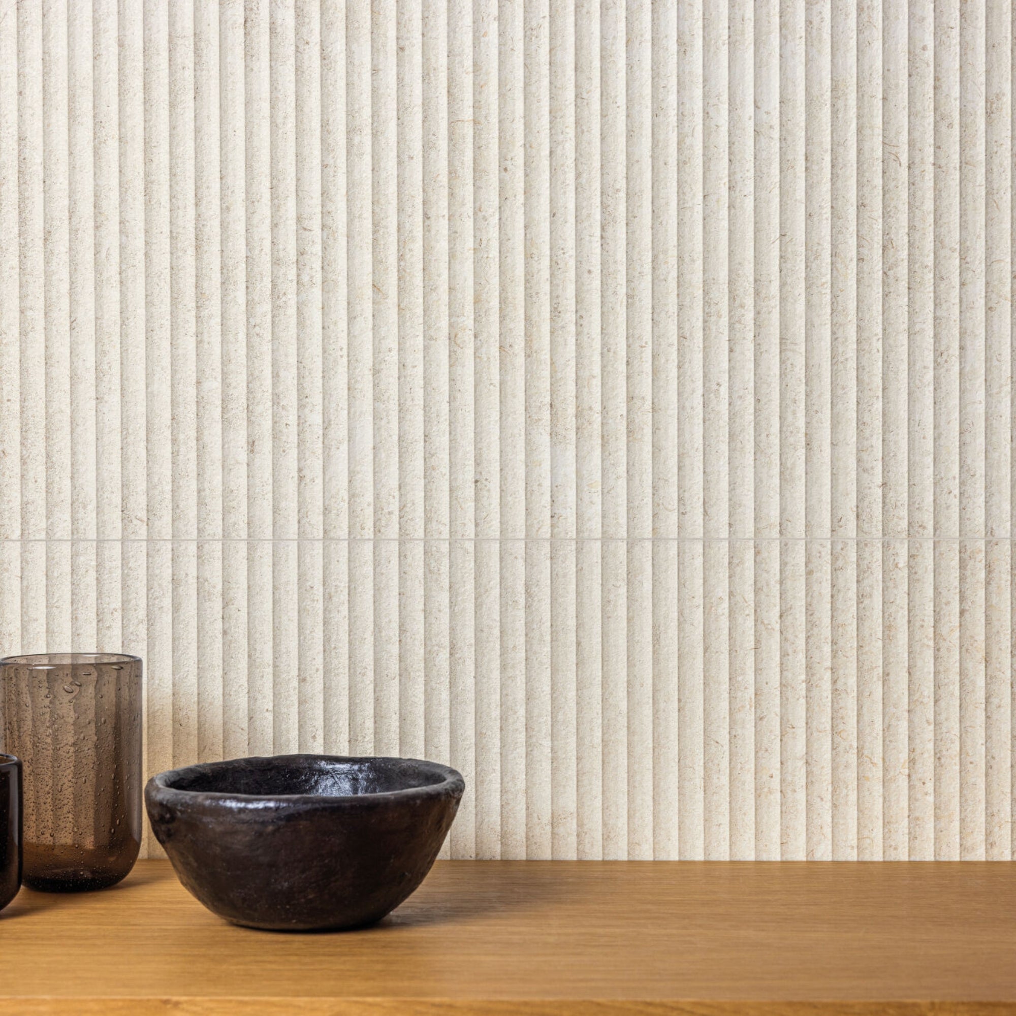 Versa Sand Stone Effect Decor Wall Tile 33x100cm Matt