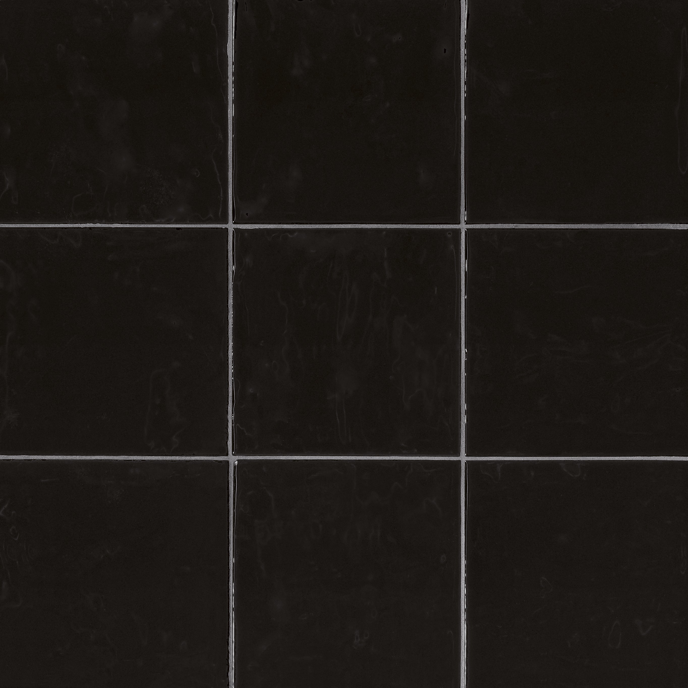 ColorART Black Wall Tile 12.5x12.5cm Gloss Deluxe Bathrooms