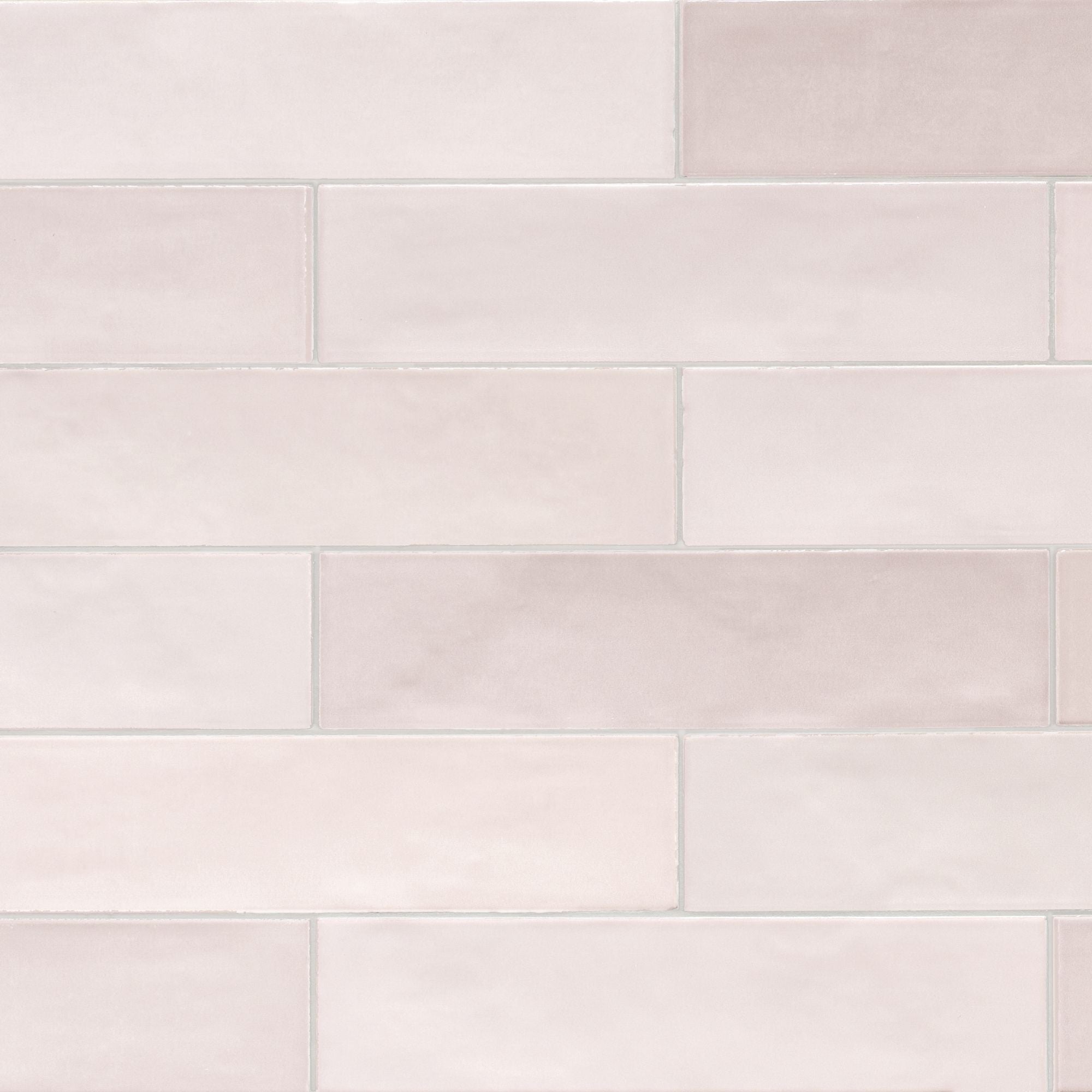 ColorART Light Pink Wall Tile 6.25x25cm Gloss Deluxe Bathrooms