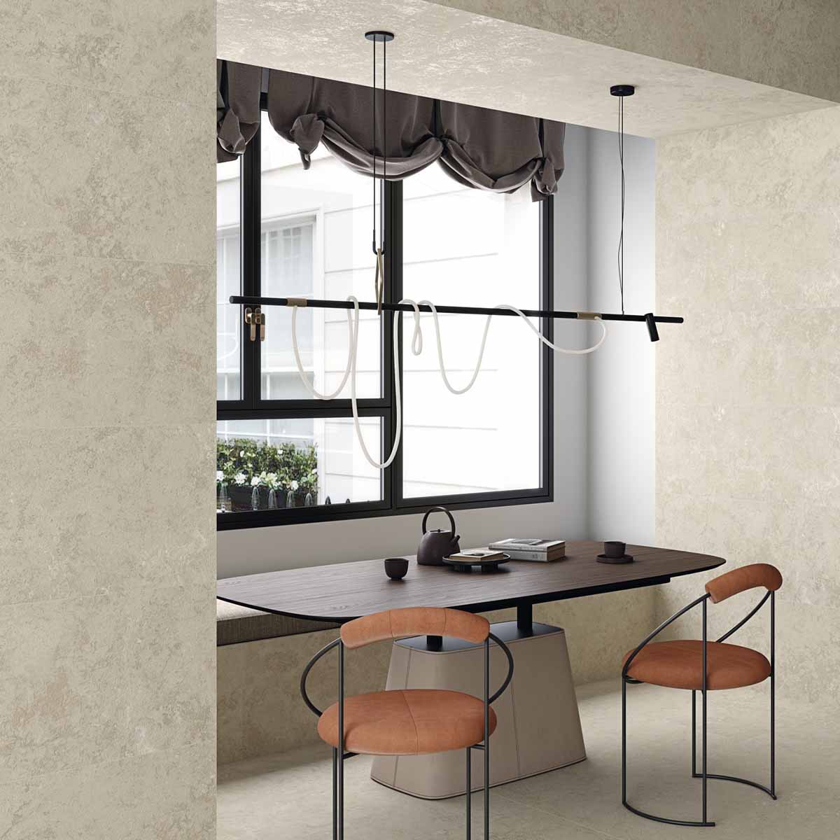 vives belgravia natural stone effect ceramic wall tile 45x100cm matt