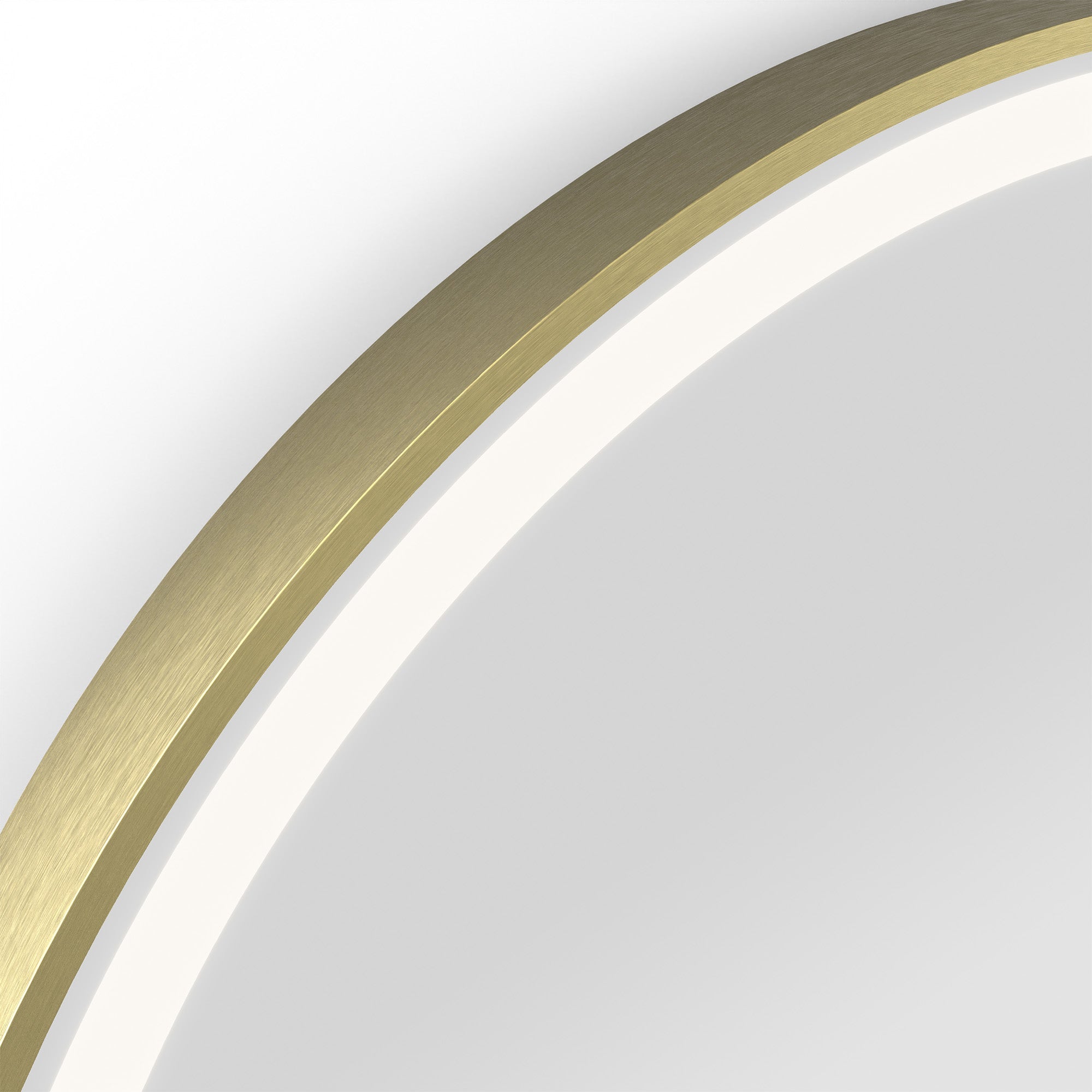 granlusso galleria arch bathroom led mirror 50 brushed brass