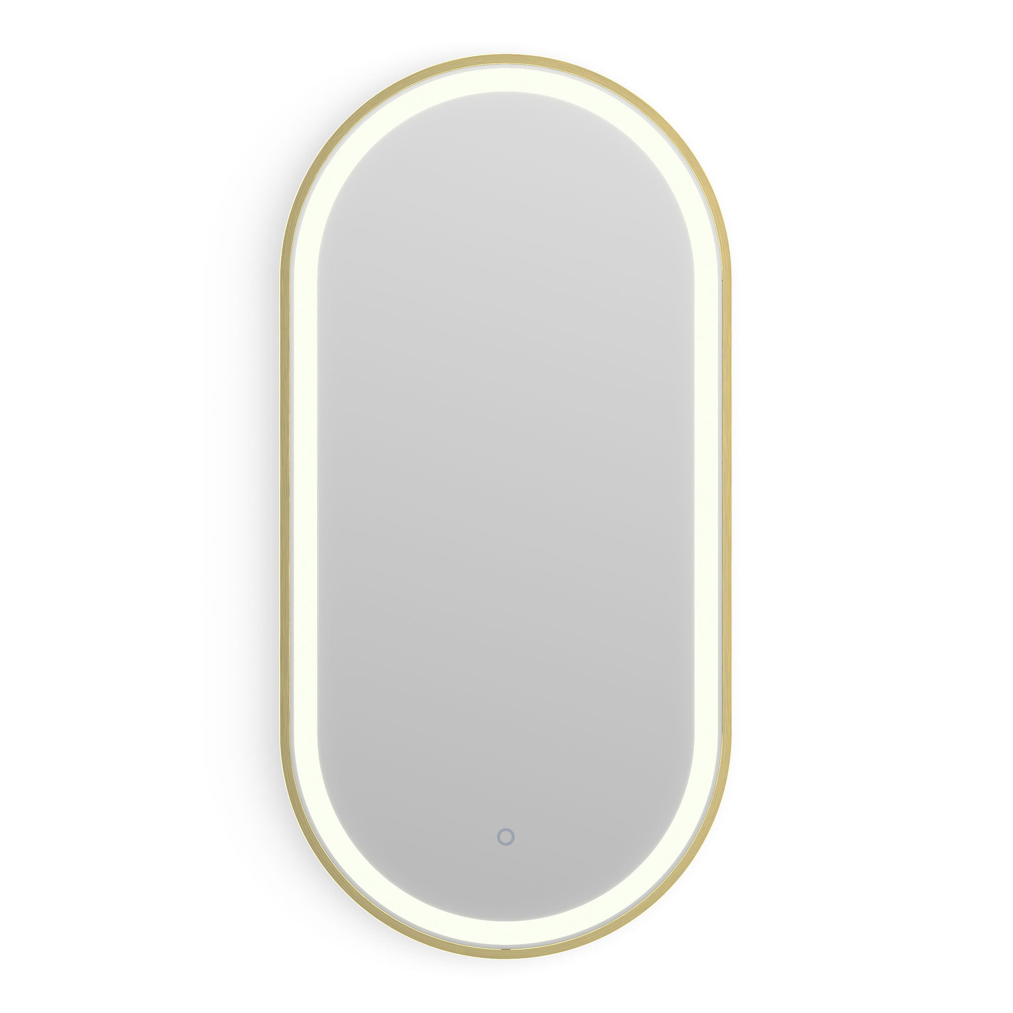 voyage light capsule bathrooms mirror 40 brushed brass