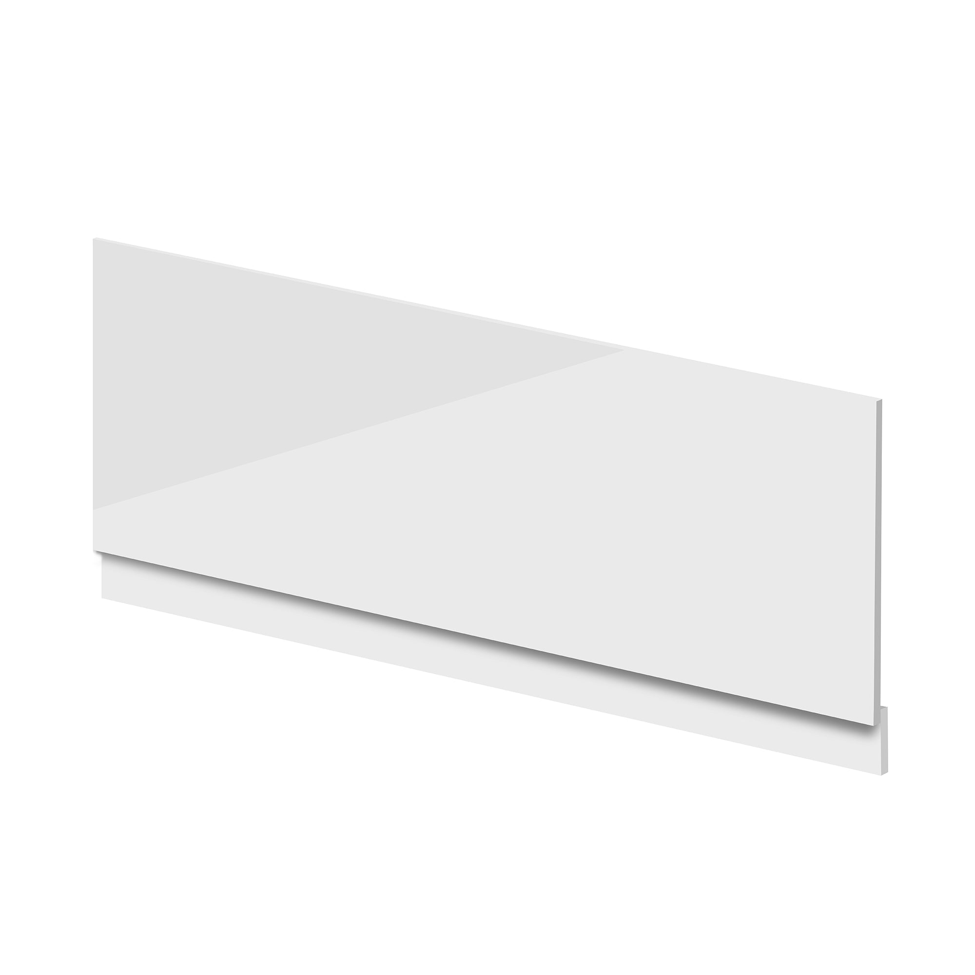waterproof pvc front bath panel 1700x580mm white