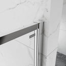 6 Series Sleek Bifold Shower Door with Side Panel Close Up