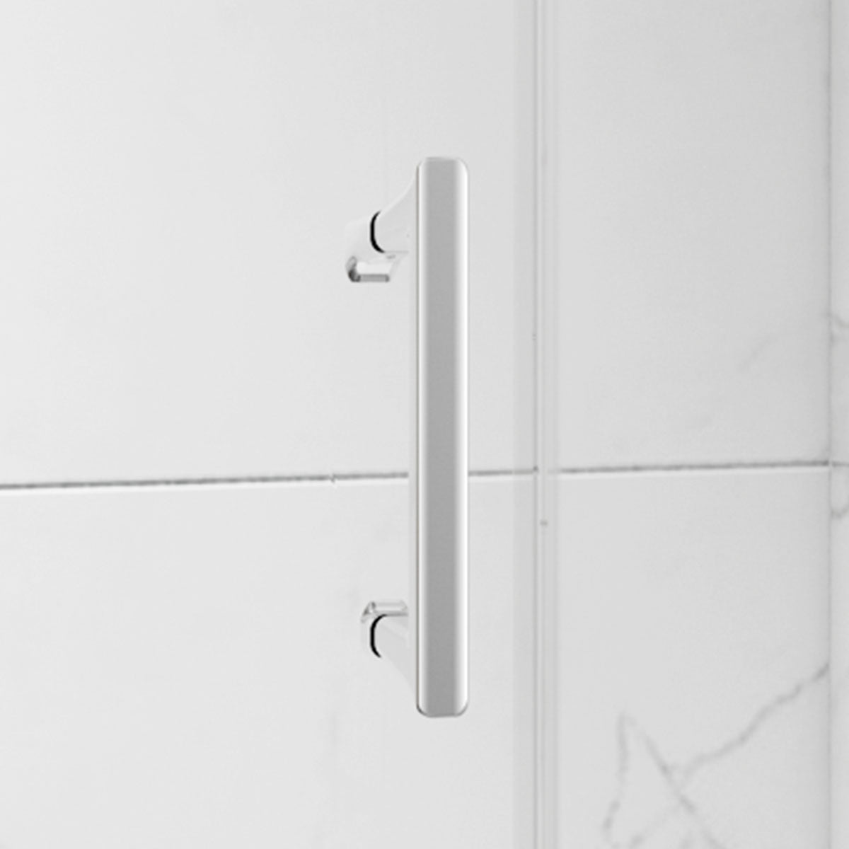 Merlyn 6 Series Sleek Sliding Shower Door With Inline Panel and Side Panel - Chrome