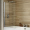 iBATH6 Square Top Hinged Bath Screen 800 x 1500mm