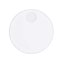 A Set of 2 White Hinge Covers for D Shape and Oval Toilet Seats