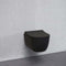 Amalfi Rimless Wall Hung WC Pan With Soft Close Toilet Seat - Matt Black