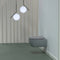 Amalfi Rimless Wall Hung WC Pan With Soft Close Toilet Seat - Matt Grey