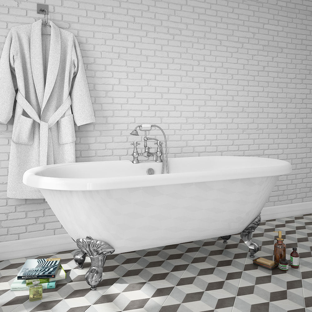 Ailesbury Traditional Freestanding Double Ended Bath Acrylic 