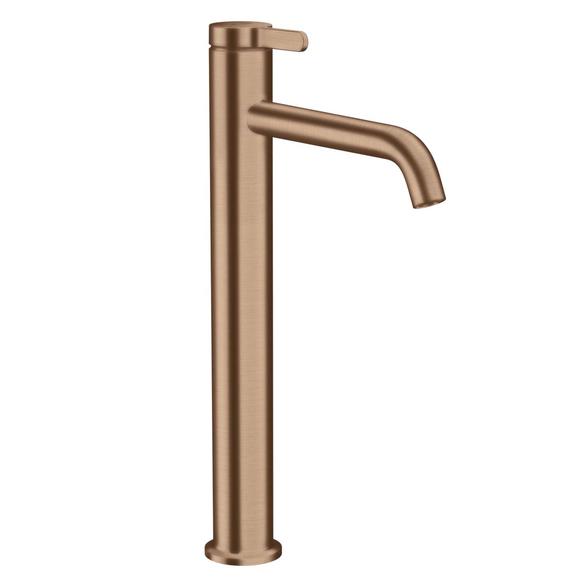 Axor One 260 Tall Basin Mixer Tap with Waste Brushed Red Gold