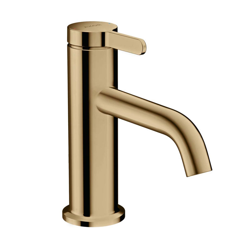 Axor One 70 Single Lever Basin Mixer Tap with Waste Polished Brass