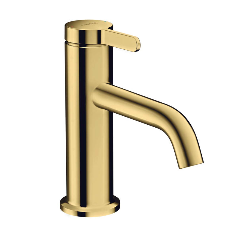 Axor One 70 Single Lever Basin Mixer Tap with Waste Polished Gold Optic