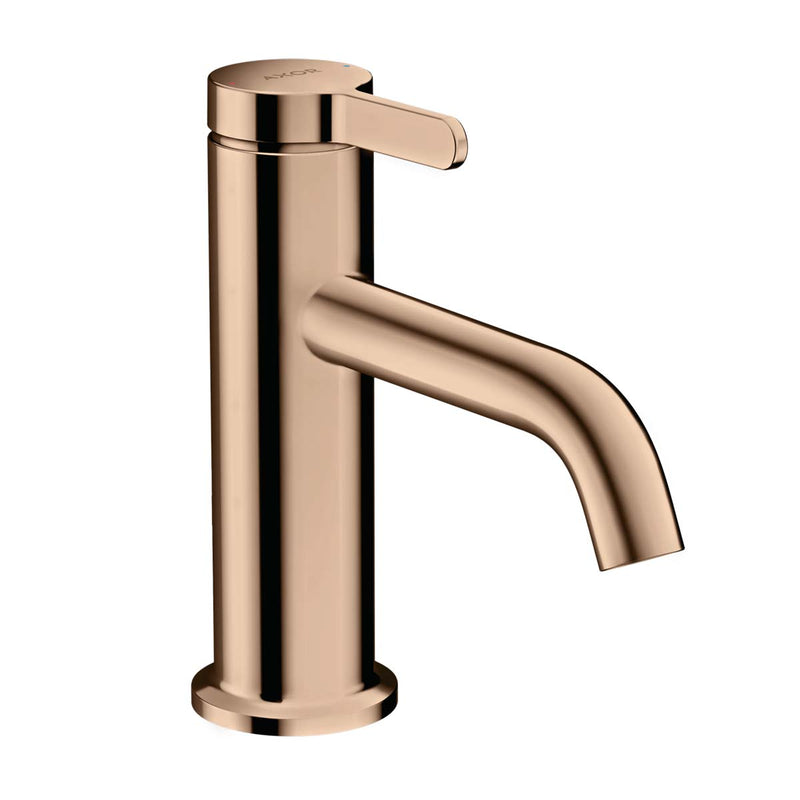 Axor One 70 Single Lever Basin Mixer Tap with Waste Polished Red Gold