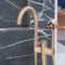 Axor One Floorstanding Bath Shower Mixer With Handset Brushed Bronze