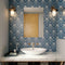 Deluxe Lilypad Azul Hexagon Matt Porcelain Tile 23x20cm