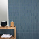 Beat Blue Wall Tile 20x40cm Matte Lifestyle