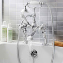 Crosswater Belgravia Crosshead Bath Shower Mixer With Handheld Kit