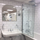 Burlington Arched Mirror with Chrome Frame Feature 3 Deluxe Bathrooms Ireland