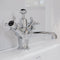 Burlington Claremont Basin Mixer With High Central Indice With Click Clack Waste Chrome White Indice Feature Deluxe Bathrooms Ireland
