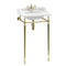 Burlington Classic 510 Square Basin With Washstand Gold Deluxe Bathrooms Ireland