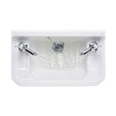 Burlington Edwardian 510 Cloakroom Washbasin Rectangular 2 Taps Top View Deluxe Bathrooms Ireland