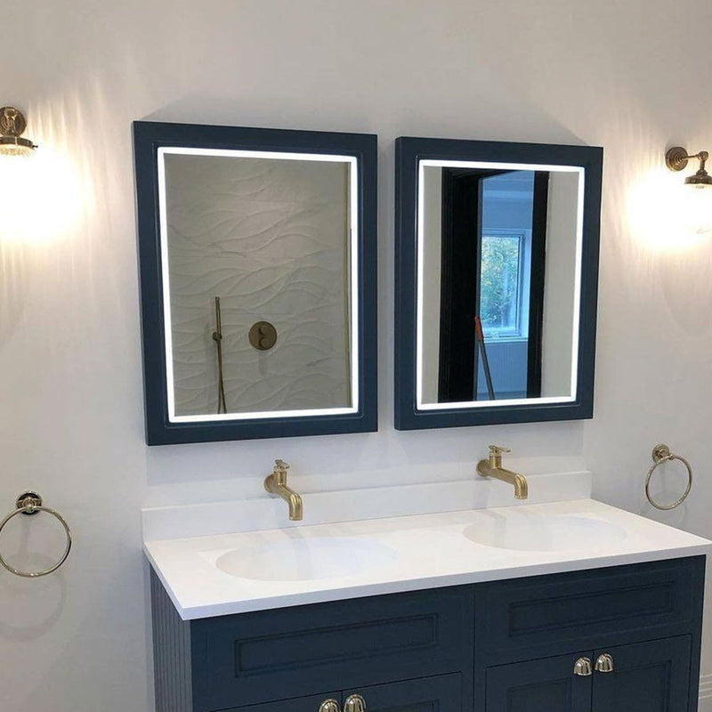 Burlington Framed LED Illuminated Bathroom Mirror Deluxe Bathrooms Ireland