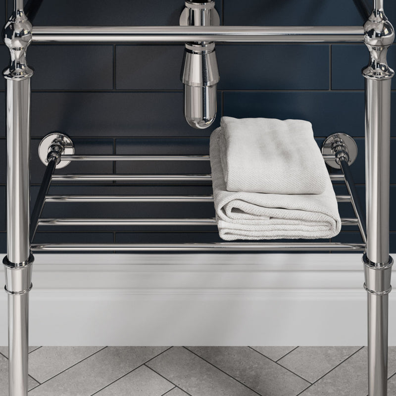 Burlington Optional Towel Rack for 560mm 610mm Basin Washstand Chrome Feature Deluxe Bathrooms Ireland