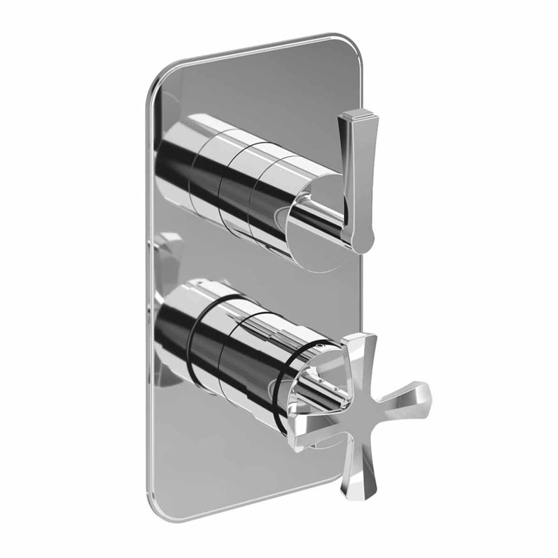 Burlington Riviera Shower Valve With Wall Mounted Fixed Overhead Chrome Deluxe Bathrooms Ireland