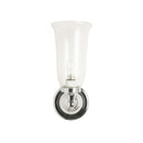 Burlington Round Light With Chrome Base And Clear Glass Vase Shade Deluxe Bathrooms Ireland