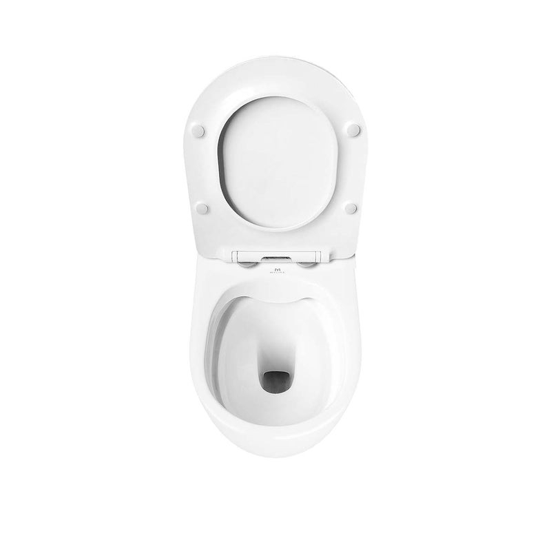 Byron Rimless Comfort Height Close Coupled Toilet With Soft Close Seat Top