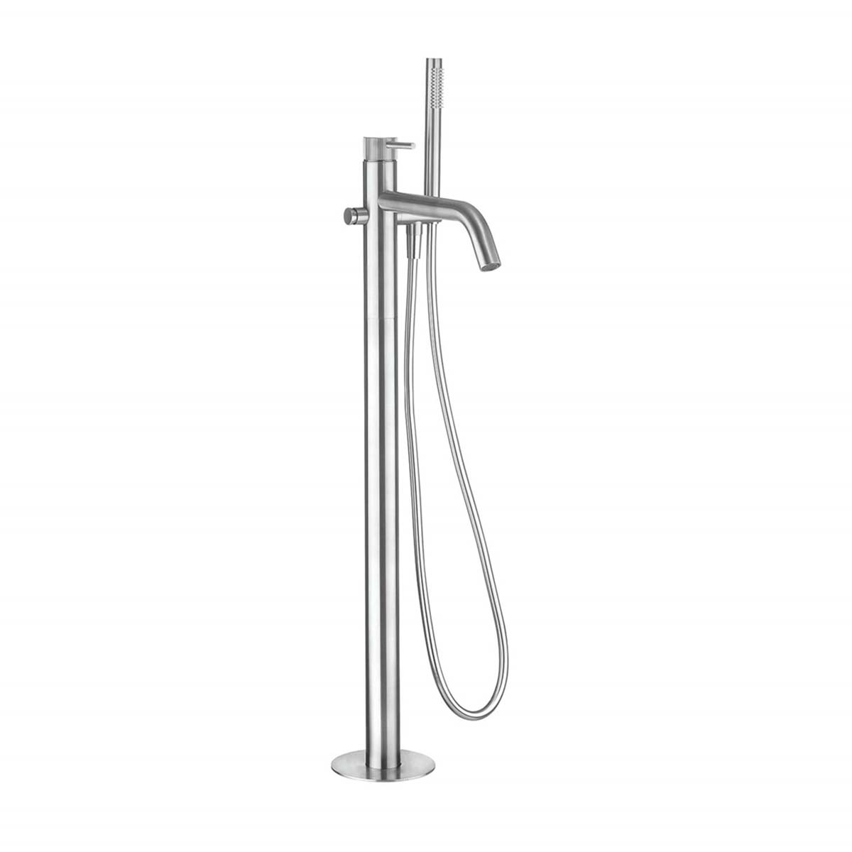 Crosswater 3one6 Floorstanding Bath Shower Mixer With Shower Stainless Steel