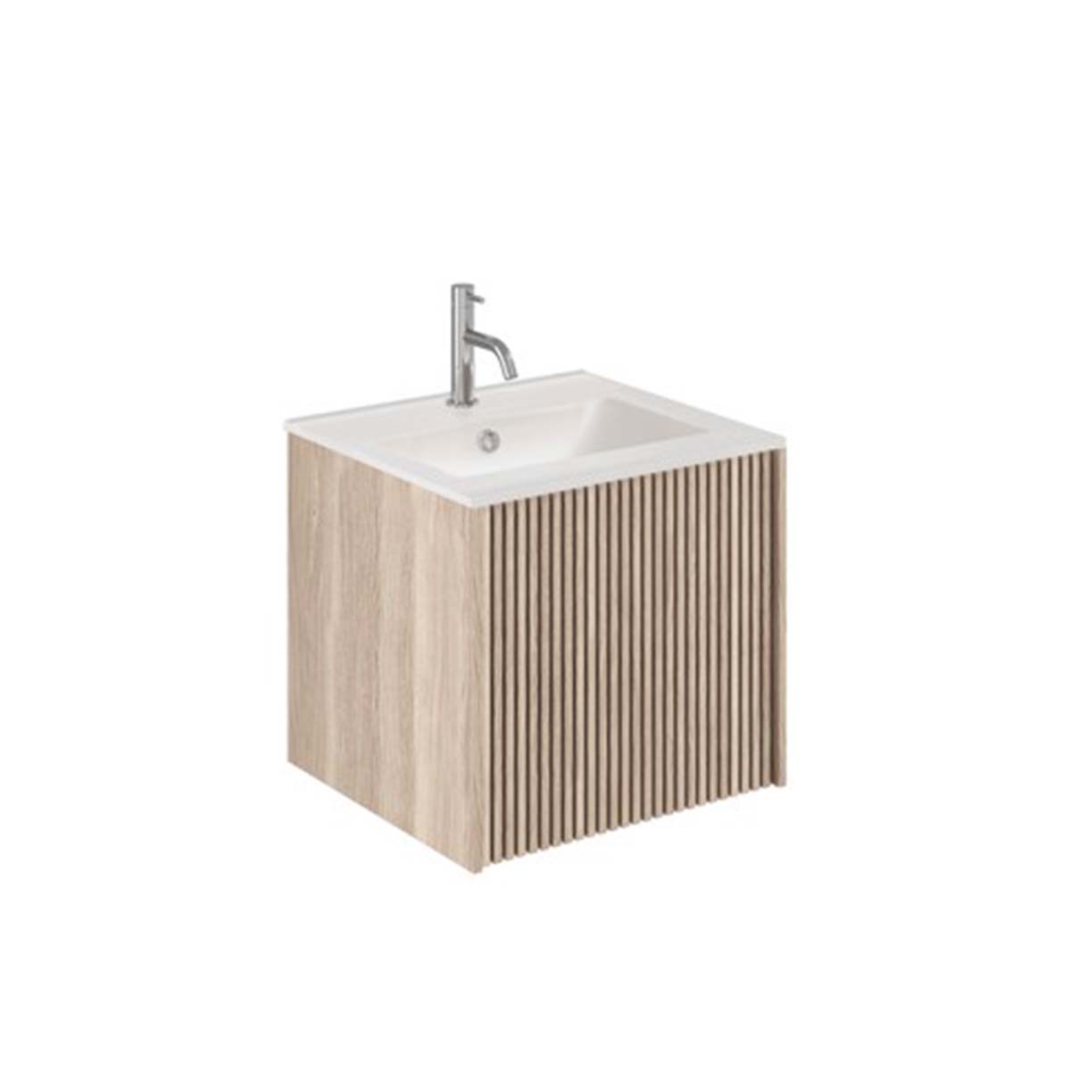 Crosswater Limit 1-Drawer Wall Hung Vanity Unit With Ceramic Basin
