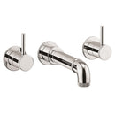 Crosswater MPRO Industrial Bath Spout and Wall Stop Taps Chrome