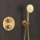 Crosswater MPRO Industrial Crossbox 2 Outlet Multi flow Valve Unlacquered Brass Lifestyle