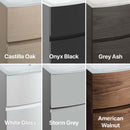 Crosswater Svelte 600mm Double Drawer Wall Hung Vanity Unit With Cast Mineral Marble Basin Colours