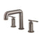 Crosswater Union 3 Hole Basin Mixer Tap With Lever Handles Brushed Black Chrome