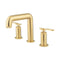 Crosswater Union 3 Hole Basin Mixer Tap With Lever Handles Union Brass