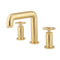 Crosswater Union 3 Hole Basin Mixer Tap With Wheel Handles Union Brass