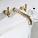 Crosswater Union Basin 3 Hole Wall Mounted Tap with Lever Handles Union Brass Lifestyle